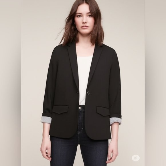 Gap Women's Classic Black Blazer Size 18 - Picture 1 of 12